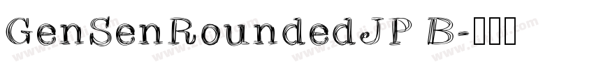 GenSenRoundedJP B字体转换